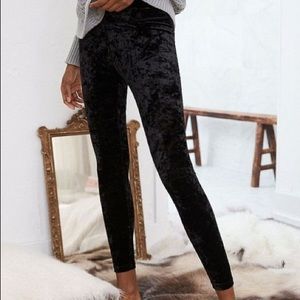 Aerie Black Velour Leggings Sz S